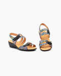 Sandalias de Mujer con Cuña y Plantilla de Gel – Negro