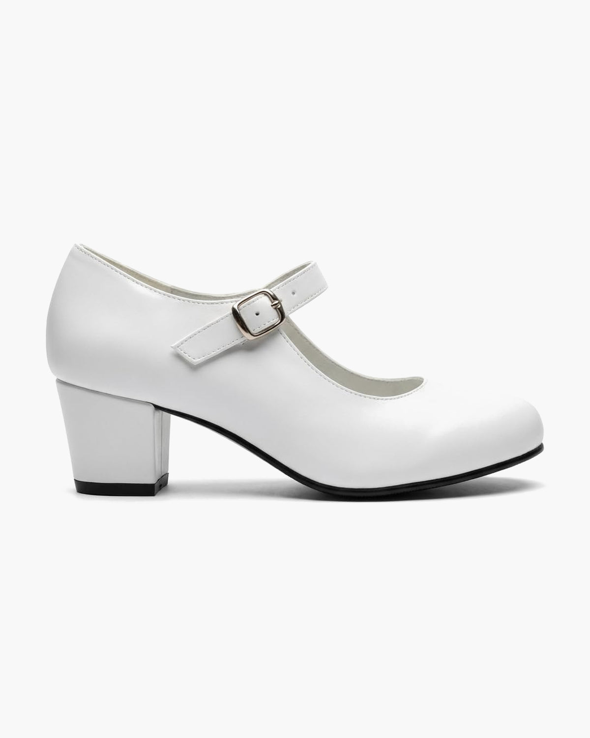 NOESLOMISMO BY DILEMA Zapato Flamenco para Niña - Sevillanas Hechas a Mano en España - Blanco