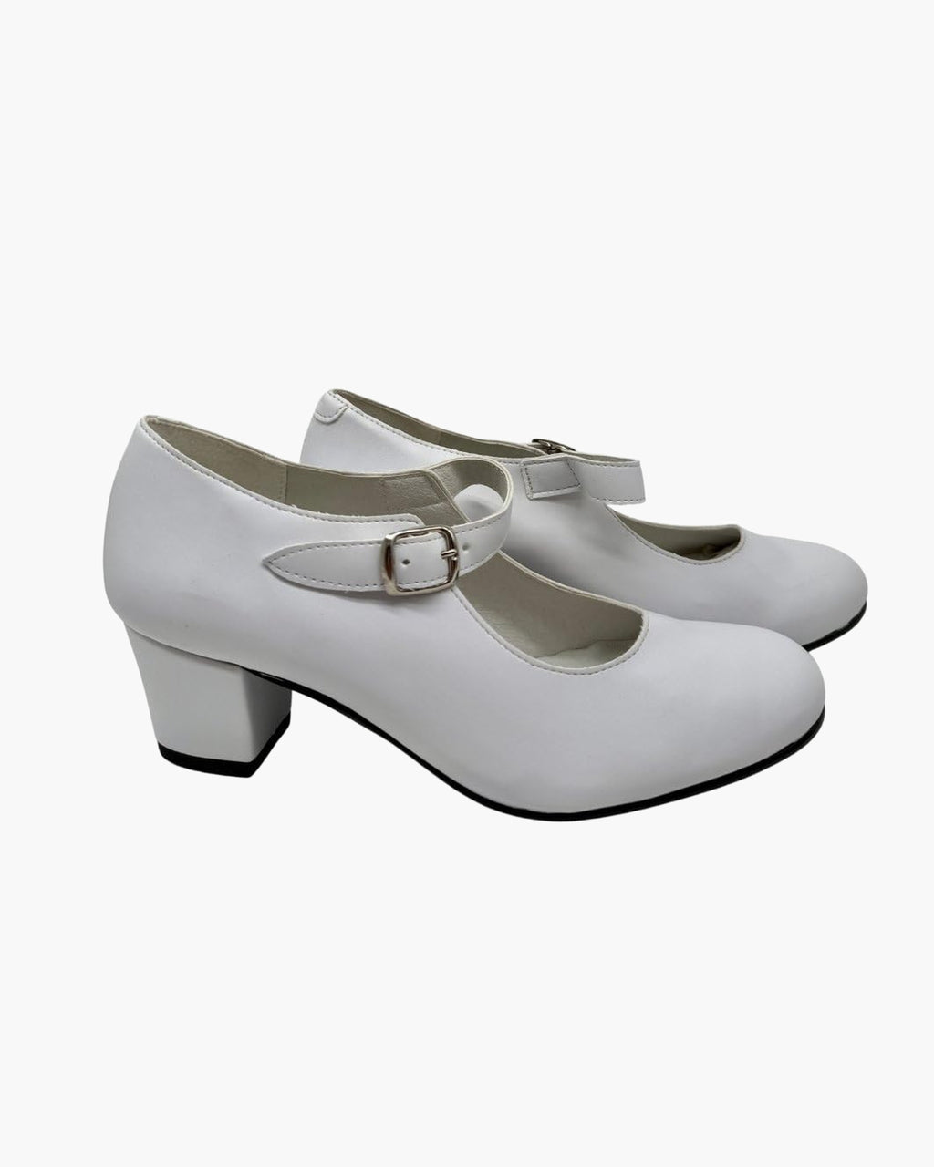 NOESLOMISMO BY DILEMA Zapato Flamenco para Niña - Sevillanas Hechas a Mano en España - Blanco