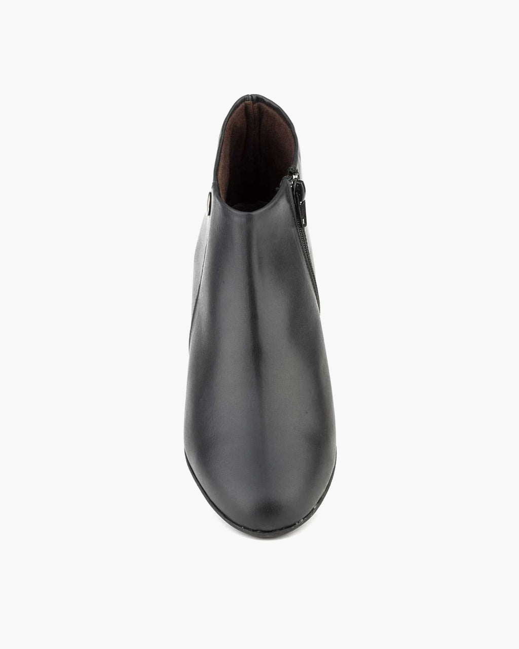Botines mujer de piel con tacón o plataforma Botín cómodo de invierno y otoño Calzado artesanal de España tipo cuña o camperos en ante y cuero Elegantes e informales - Negro