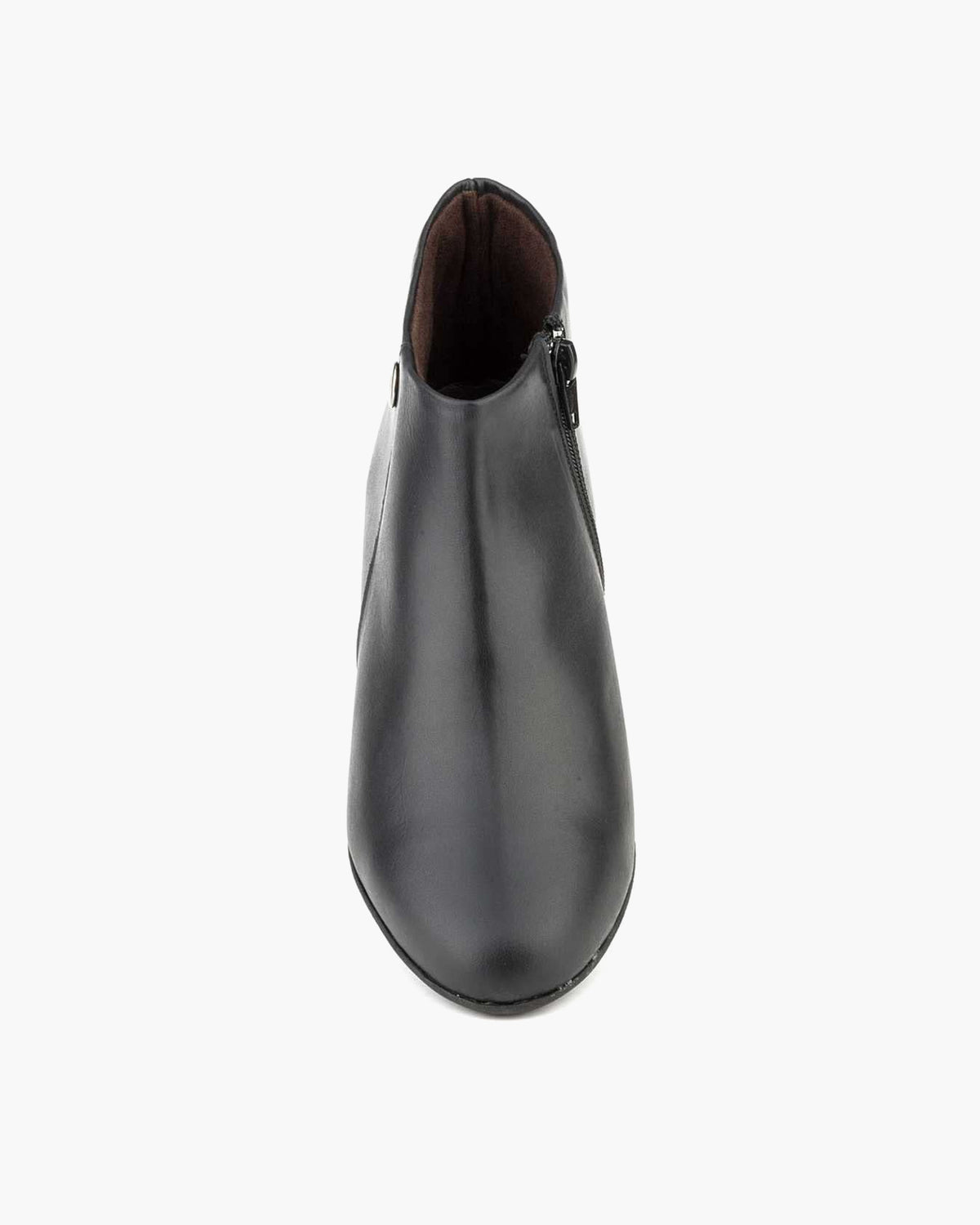 Botines mujer de piel con tacón o plataforma Botín cómodo de invierno y otoño Calzado artesanal de España tipo cuña o camperos en ante y cuero Elegantes e informales - Negro