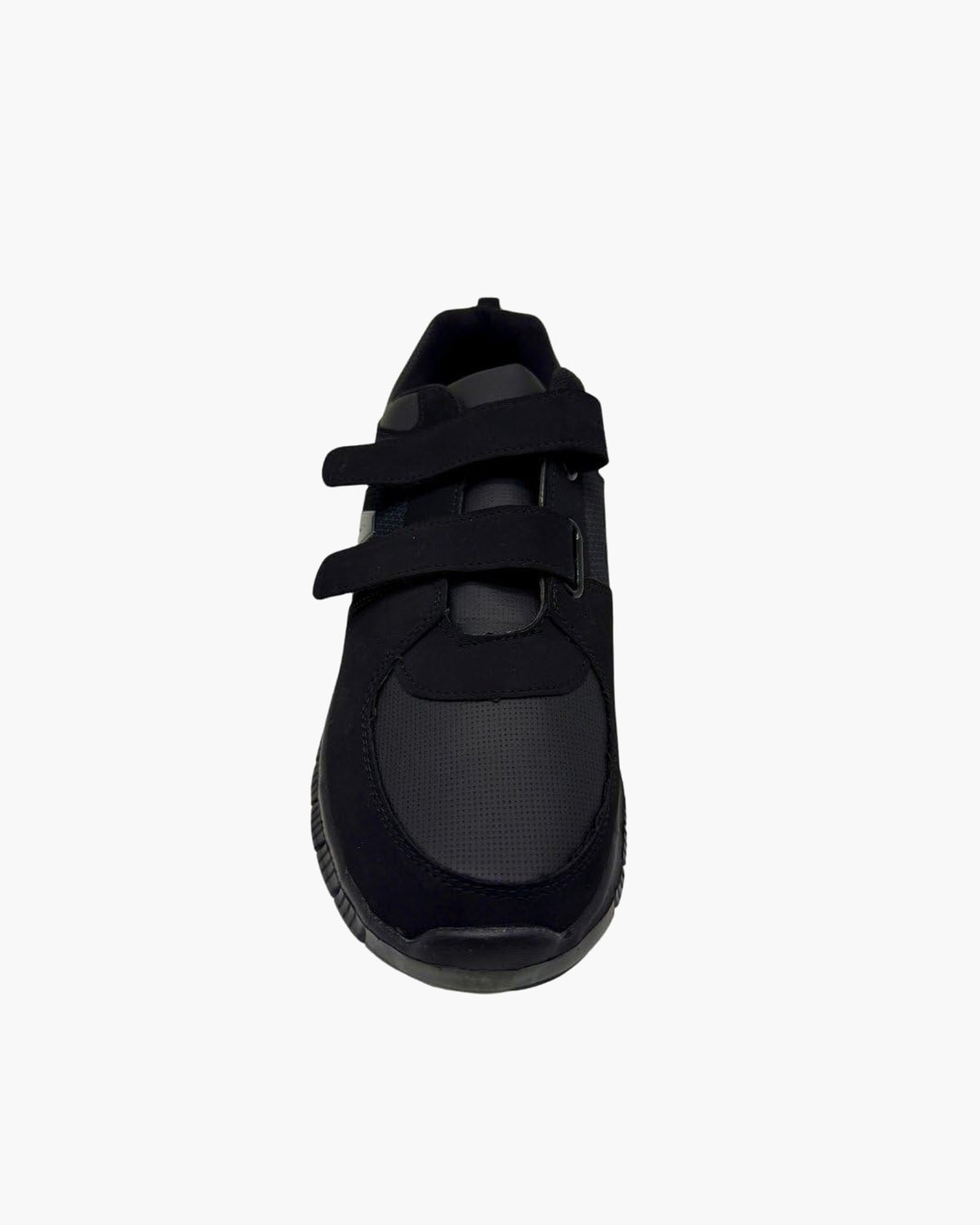 Zapatillas Deportivas Negras Hombre | Cierre Autoadhesivo hasta Talla 48 - Negro