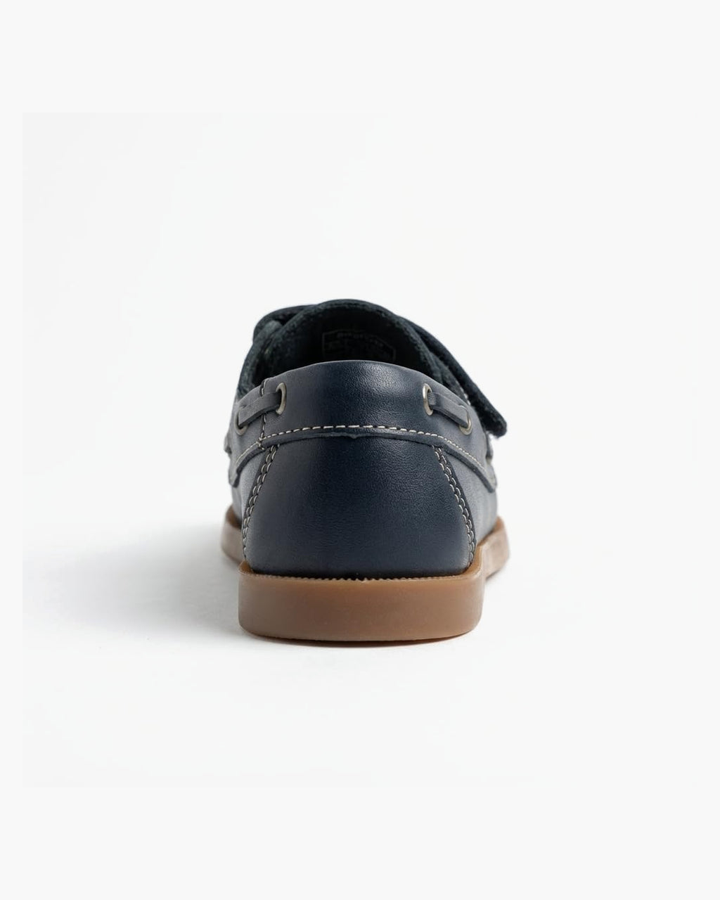 Zapatos náuticos de Cuero Azul Marino para niño con Cordones - Azul Marino
