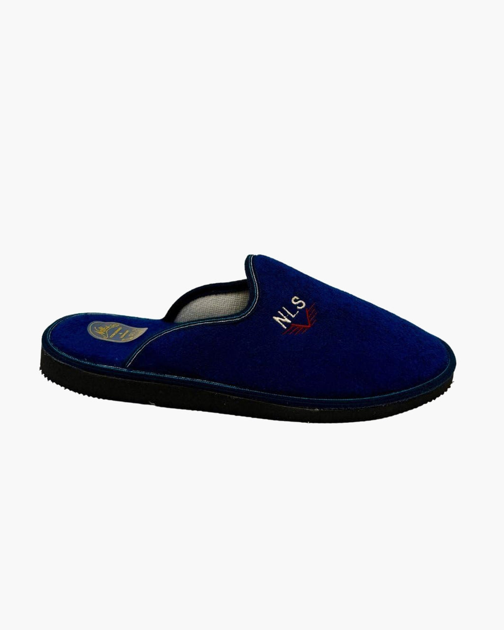 Zapatillas de casa azules para hombre con suela de goma 46-52 - Marino