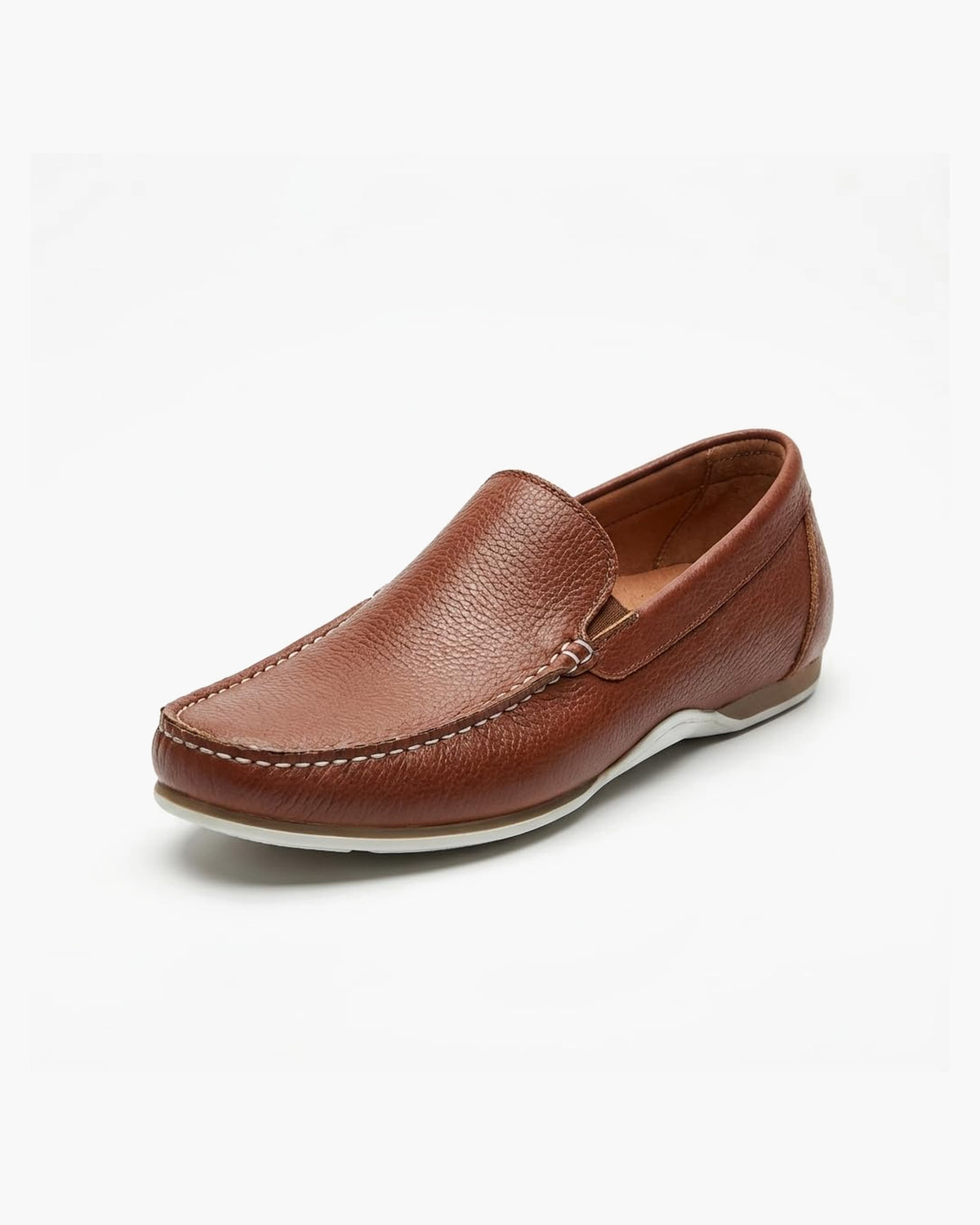 Mocasines de Cuero Azul Marino para Hombre de Verano - Cuero