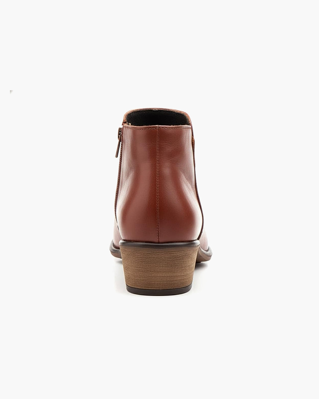 Botines mujer de piel con tacón o plataforma Botín cómodo de invierno y otoño Calzado artesanal de España tipo cuña o camperos en ante y cuero Elegantes e informales - Cuero