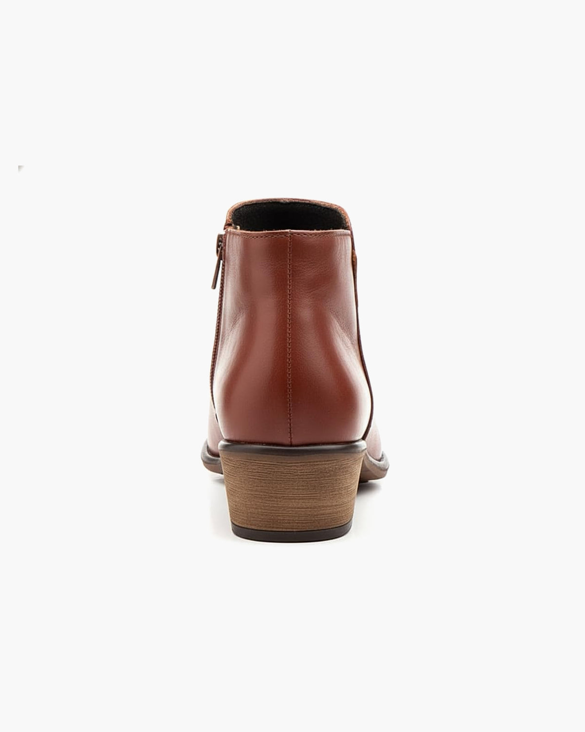 Botines mujer de piel con tacón o plataforma Botín cómodo de invierno y otoño Calzado artesanal de España tipo cuña o camperos en ante y cuero Elegantes e informales - Cuero