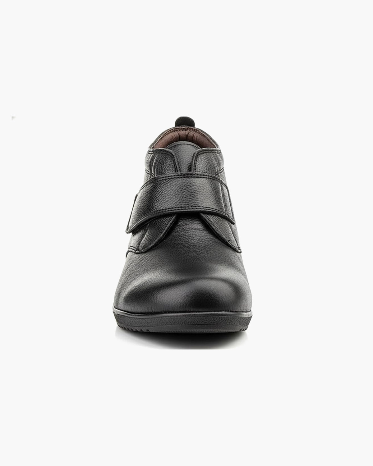 Botines mujer de piel con tacón o plataforma Botín cómodo de invierno y otoño Calzado artesanal de España tipo cuña o camperos en ante y cuero Elegantes e informales - Negro