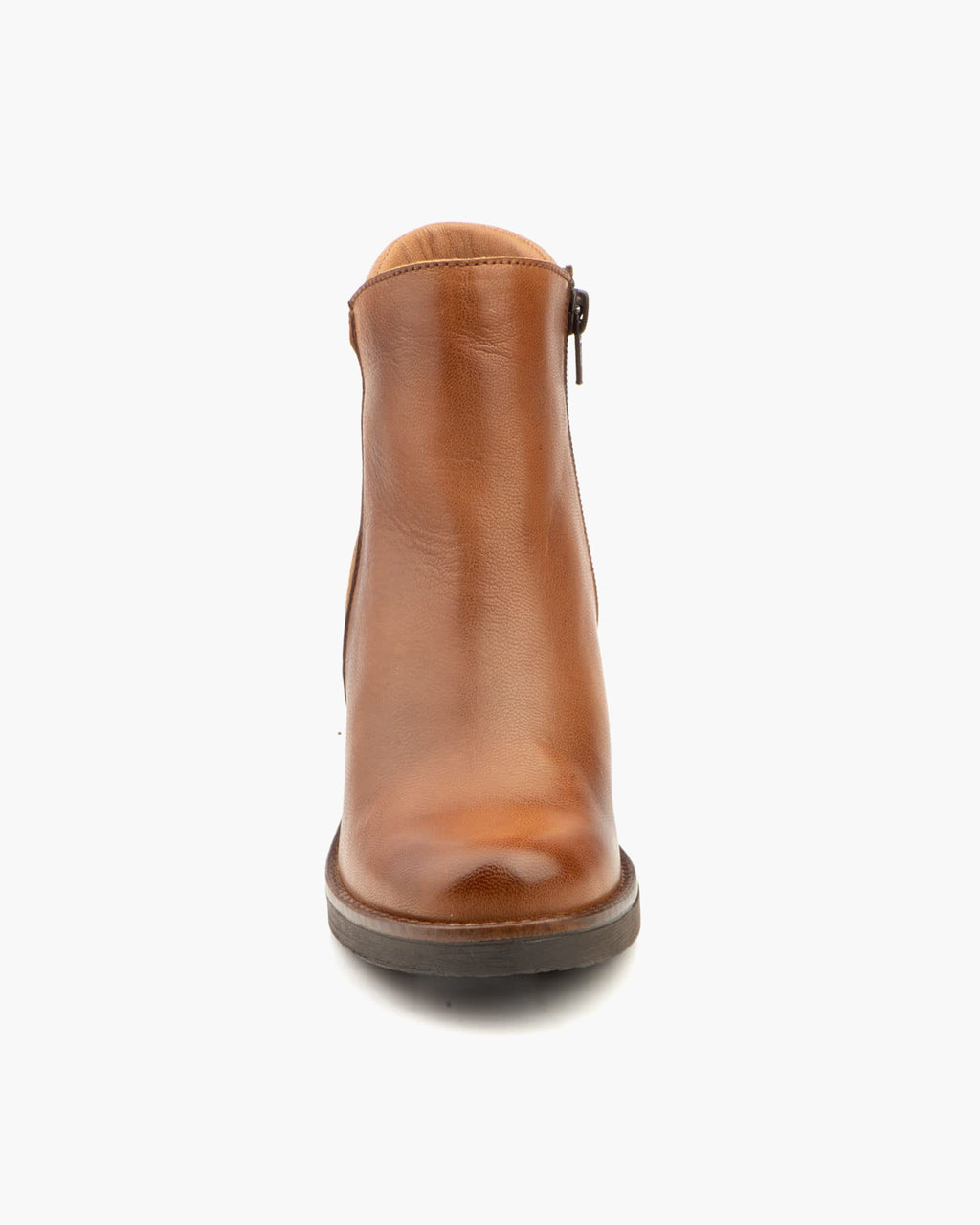 Botines mujer de piel con tacón o plataforma Botín cómodo de invierno y otoño Calzado artesanal de España tipo cuña o camperos en ante y cuero Elegantes e informales - Roble