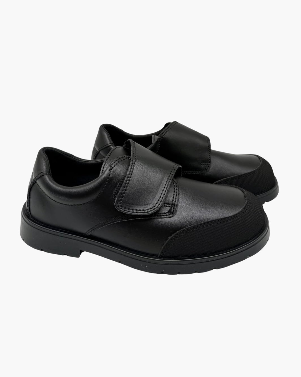 NOESLOMISMO BY DILEMA Zapatos con Velcro para Niño - Colegiales Hechas a Mano en España - Negro