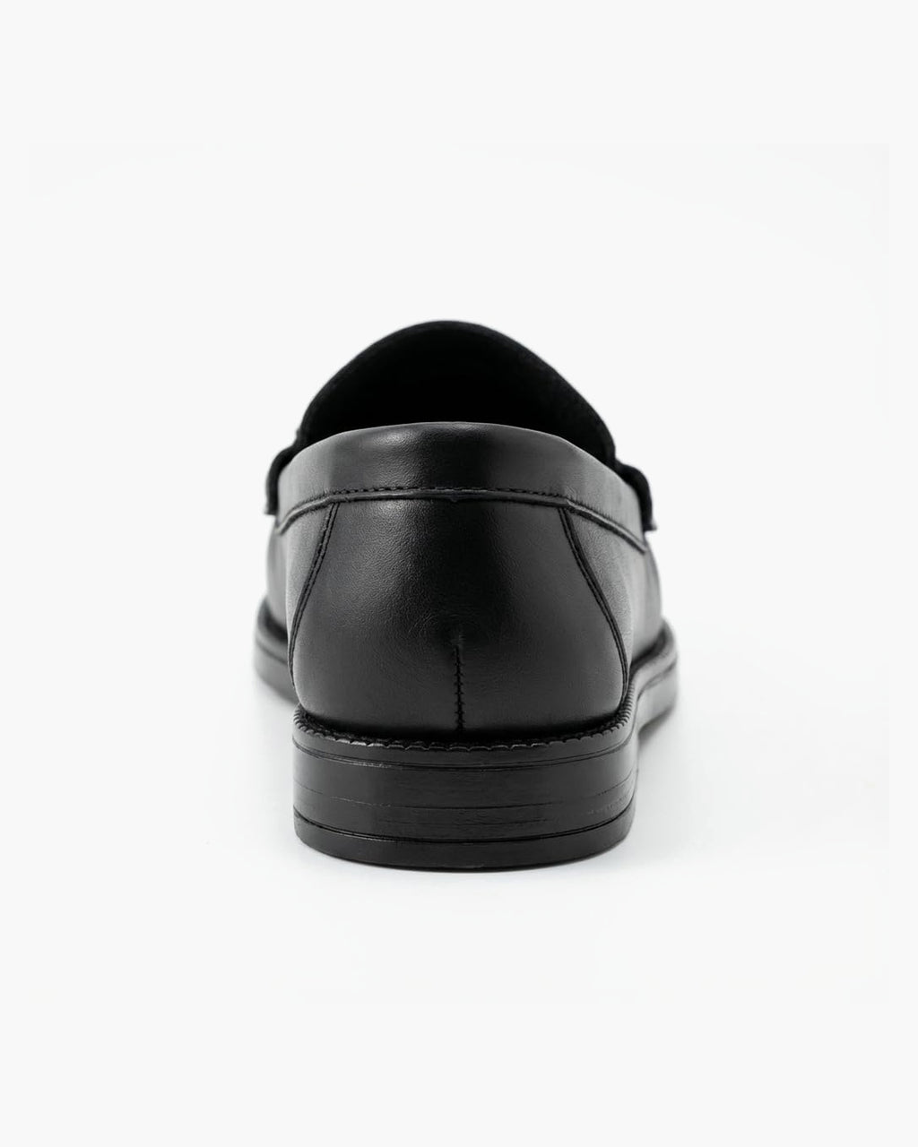 Mocasines de Cuero Negros para Hombre de Vestir con Antifaz - Negro