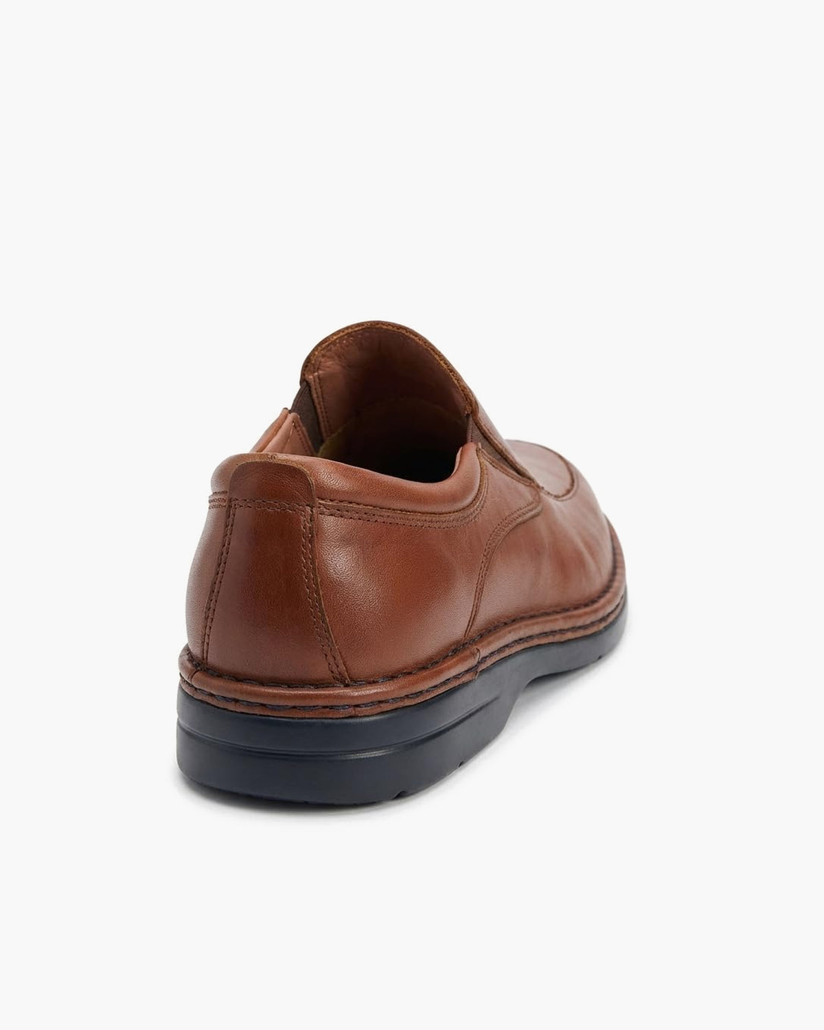 Mocasines de Cuero Marrones para Hombre con elásticos Laterales - Cuero
