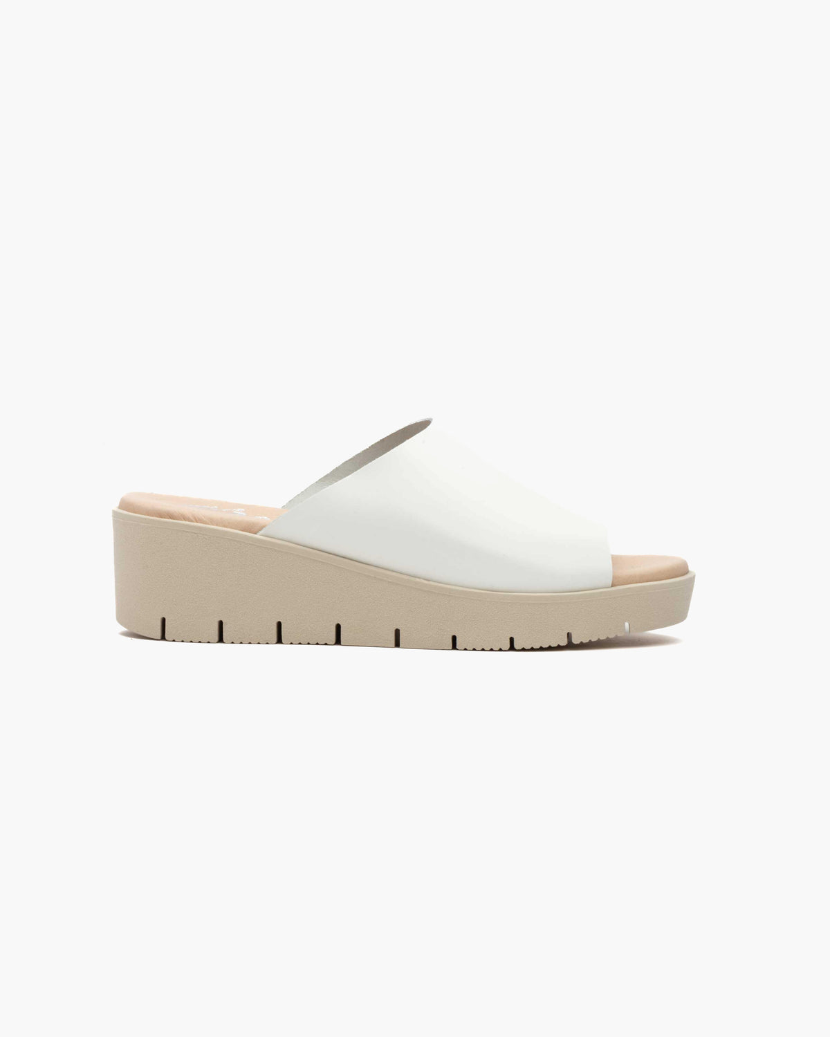 Sandalia Cuña Mujer | Zapatos Verano Cómodos con Plataforma Antideslizante - Blanco