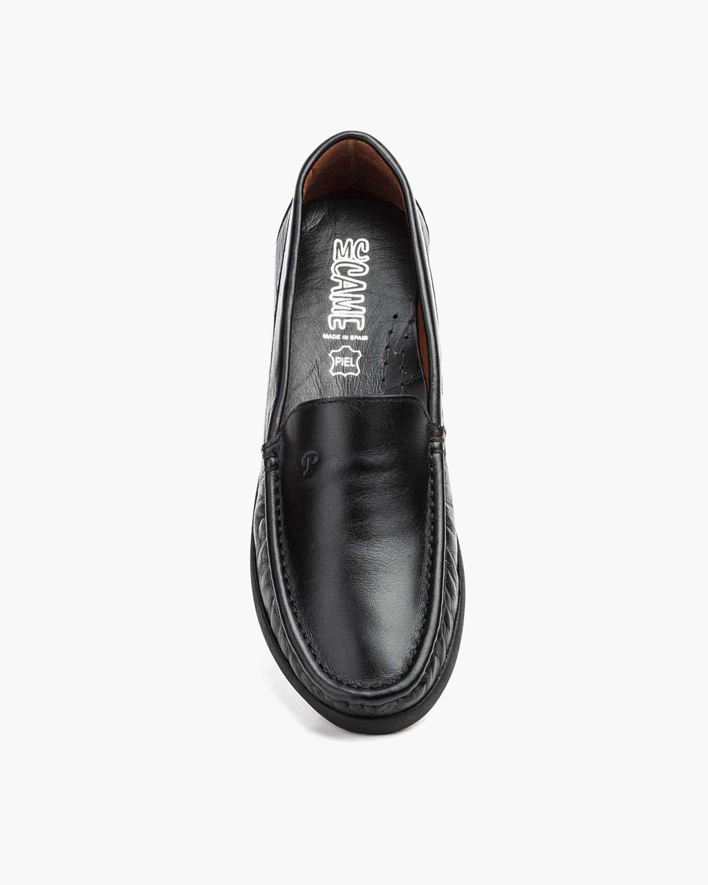 Mocasines para Mujer de Piel cómodos Zapatos clásicos de Vestir y Casual Zapatillas 24 Horas señora Calzado de Verano e Invierno Tipo Penny en Gamuza - Negro