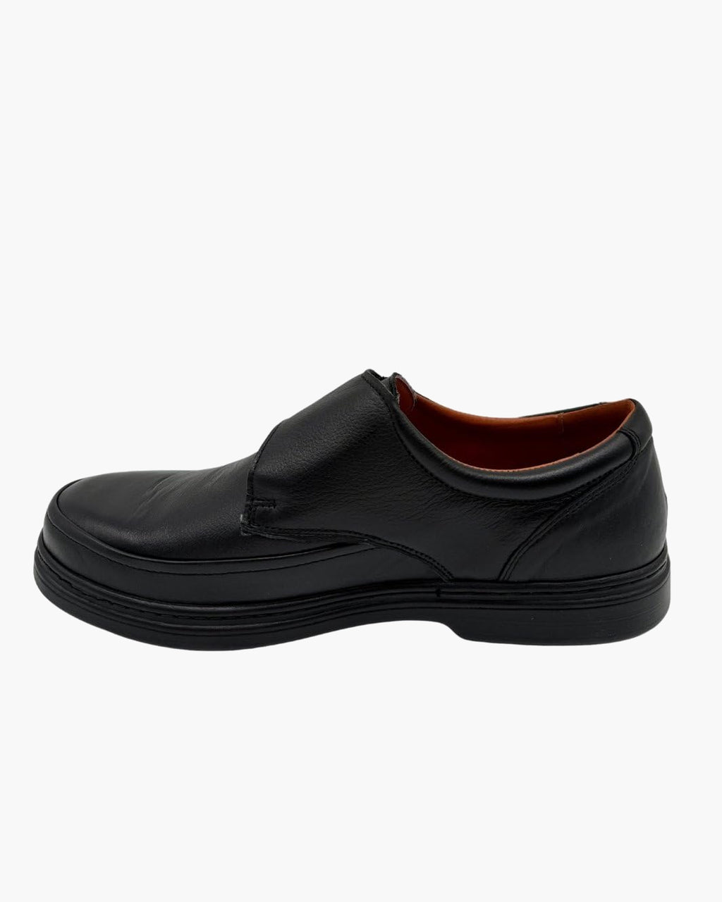 Zapatos con tira adherente - Calzado Hecho a Mano en España - Negro