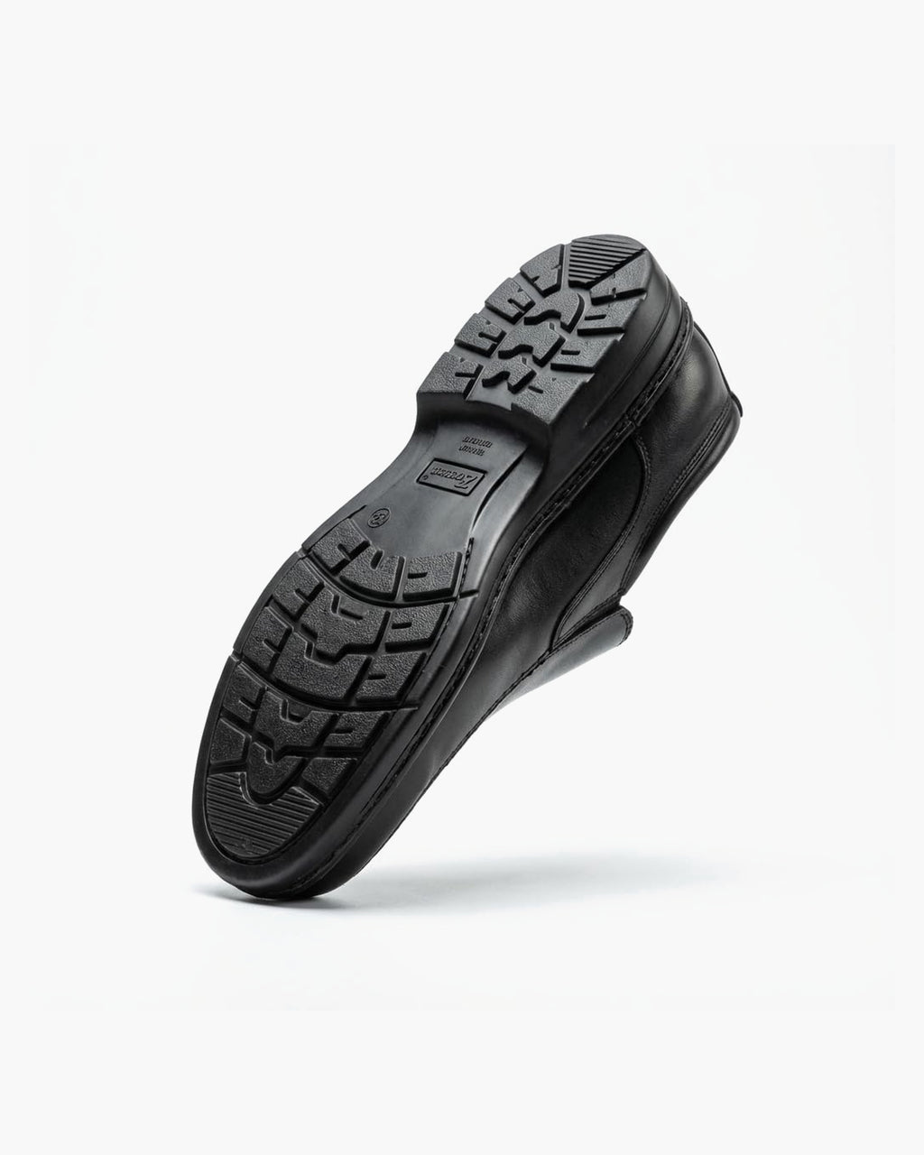 Mocasines de Cuero Marrones para Hombre con elásticos Laterales - Negro