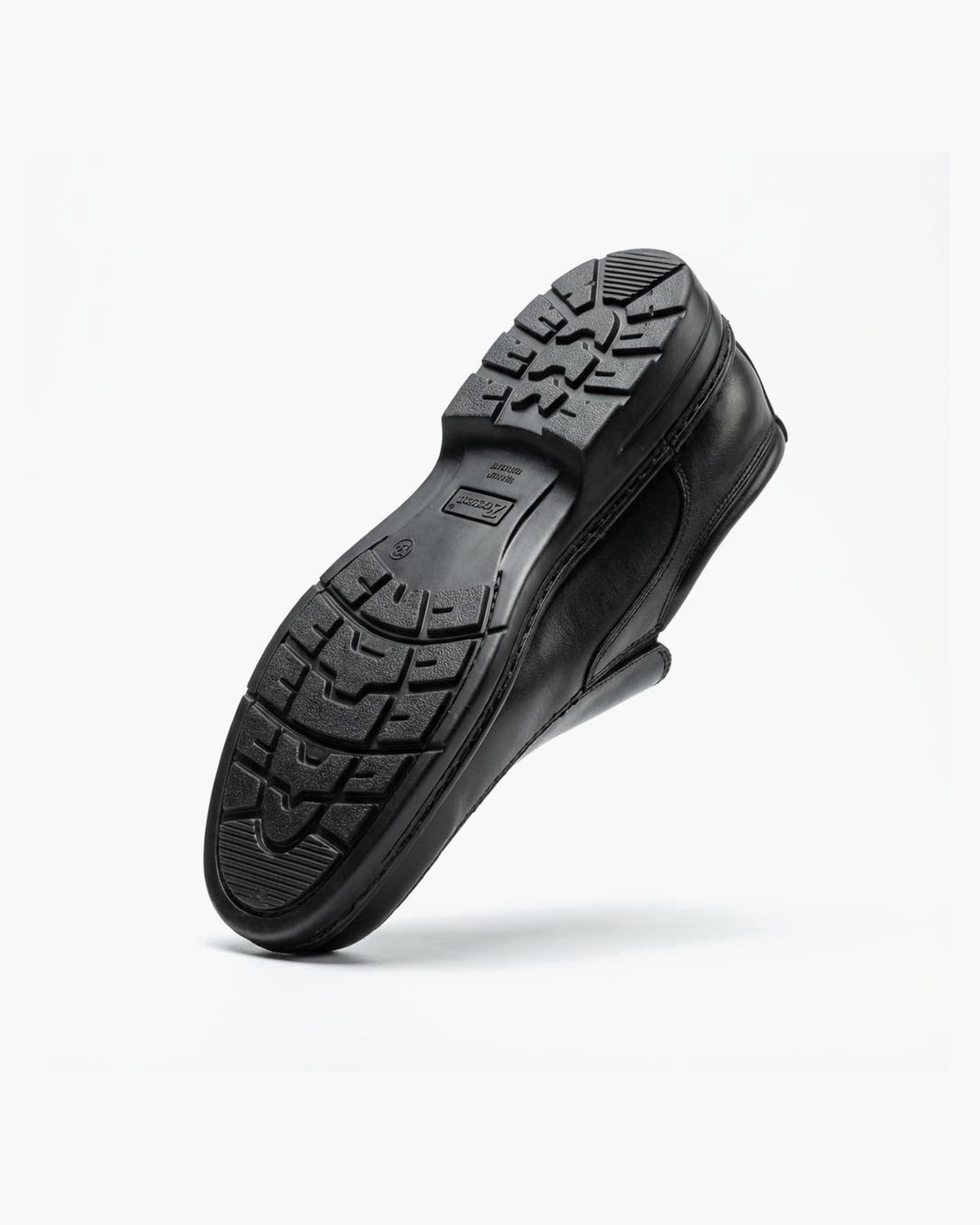 Mocasines de Cuero Marrones para Hombre con elásticos Laterales - Negro
