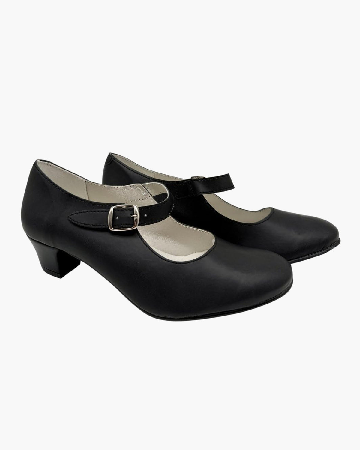 NOESLOMISMO BY DILEMA Zapato Flamenco para Niña - Sevillanas Hechas a Mano en España - Negro