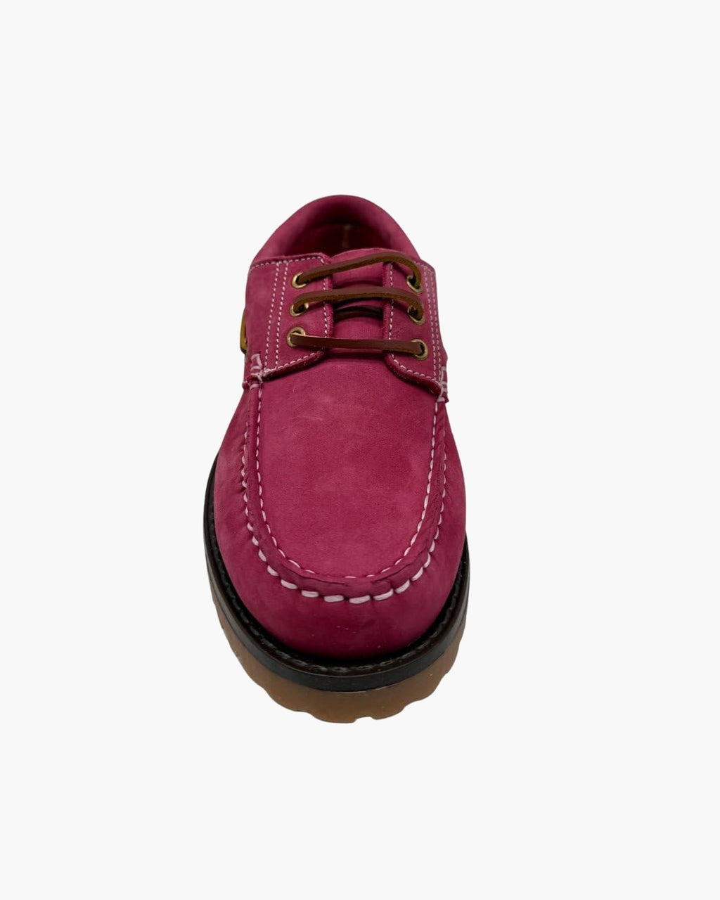 Mocasines para Mujer de Piel cómodos Zapatos clásicos de Vestir y Casual Zapatillas 24 Horas señora Calzado de Verano e Invierno Tipo Penny en Gamuza - Fuxia