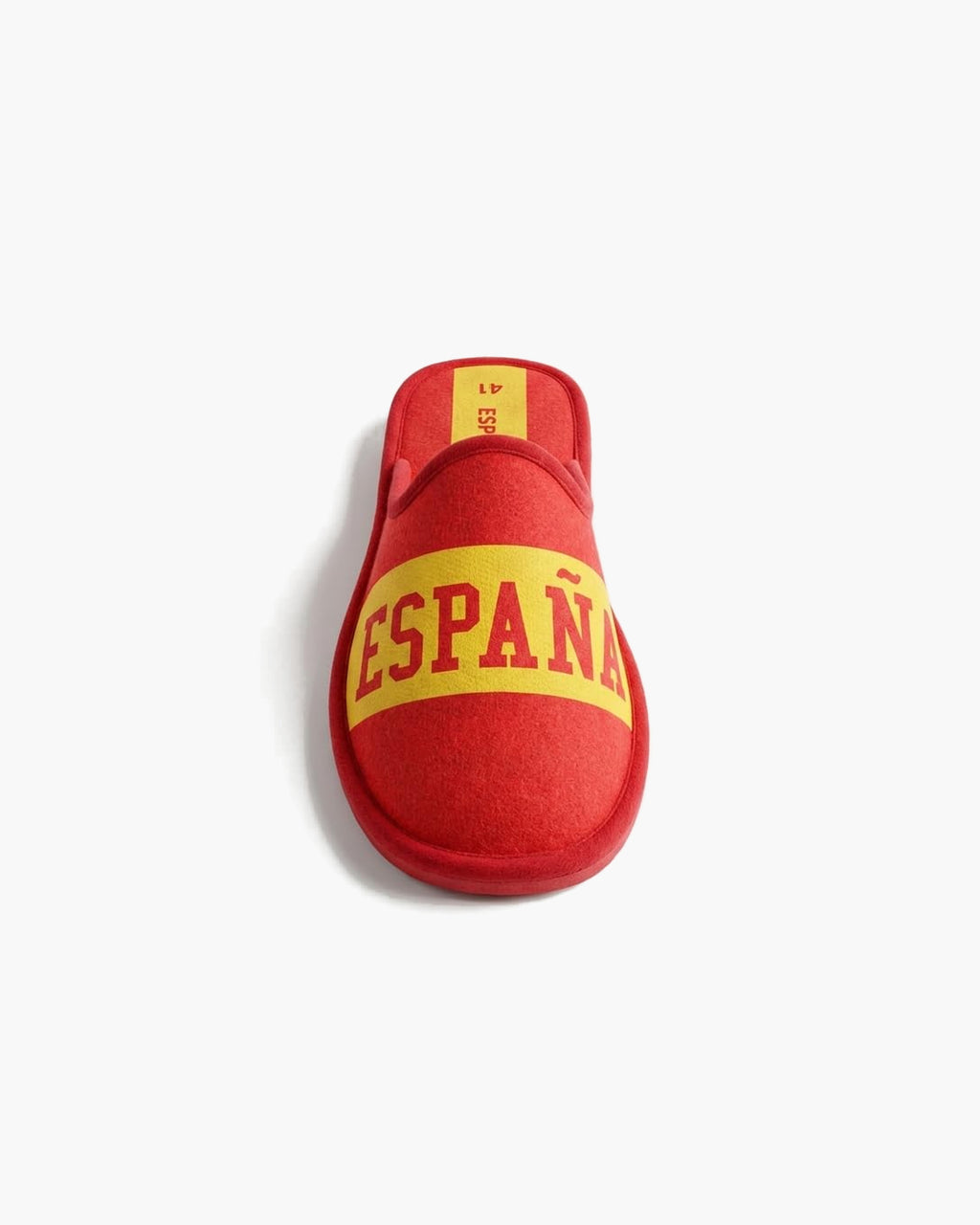 NOESLOMISMO BY DILEMA Zapatillas Casa Hombre y Mujer Bandera España - Pantuflas Cerradas Invierno Acolchadas. Zapatos Descanso Felpa Termal. Slippers Calientes Suela Goma - Rojo