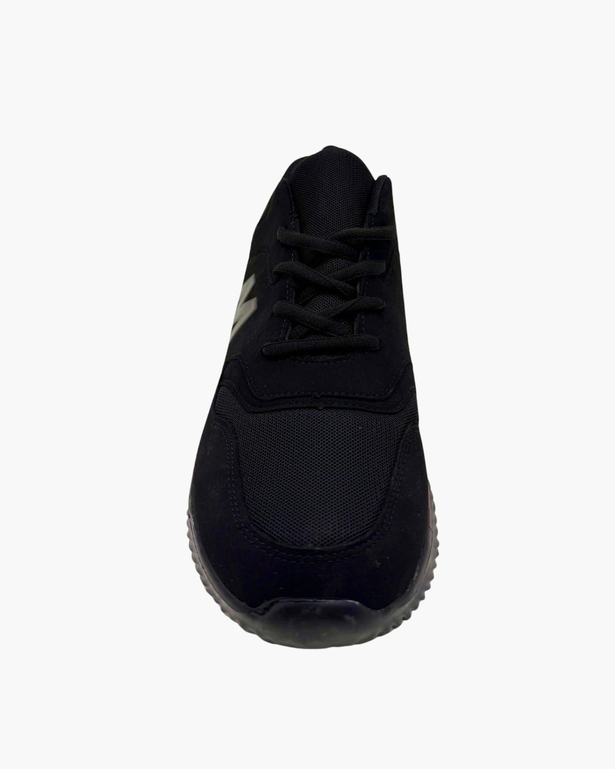 Zapatillas Deportivas Negras para Hombre con Cordones hasta Talla 48 - Negro
