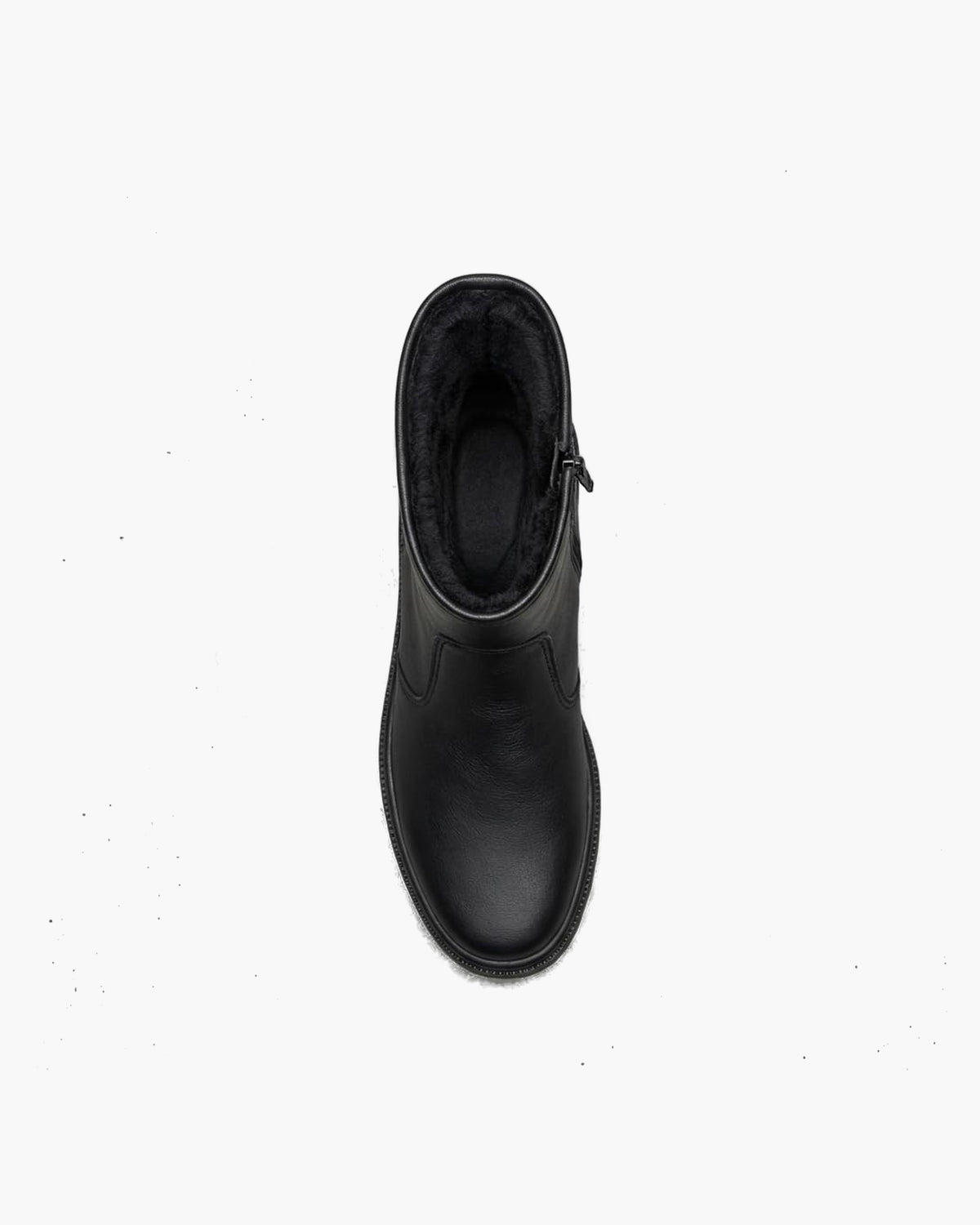 NOESLOMISMO BY DILEMA Botas Safari Hombre Piel con Forro Borreguito y Cremallera Lateral – Desert Boots Invierno Hechas en España – Botines Casual Suela Crepe Antideslizante, Cómodas y Ligeras - Negro