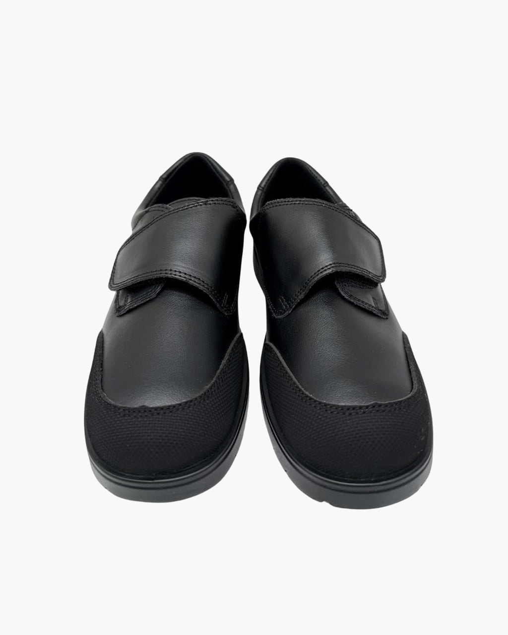 NOESLOMISMO BY DILEMA Zapatos con Velcro para Niño - Colegiales Hechas a Mano en España - Negro