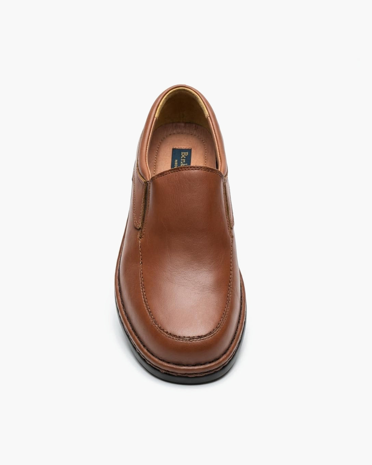 Mocasines de Cuero Marrones para Hombre con elásticos Laterales - Cuero