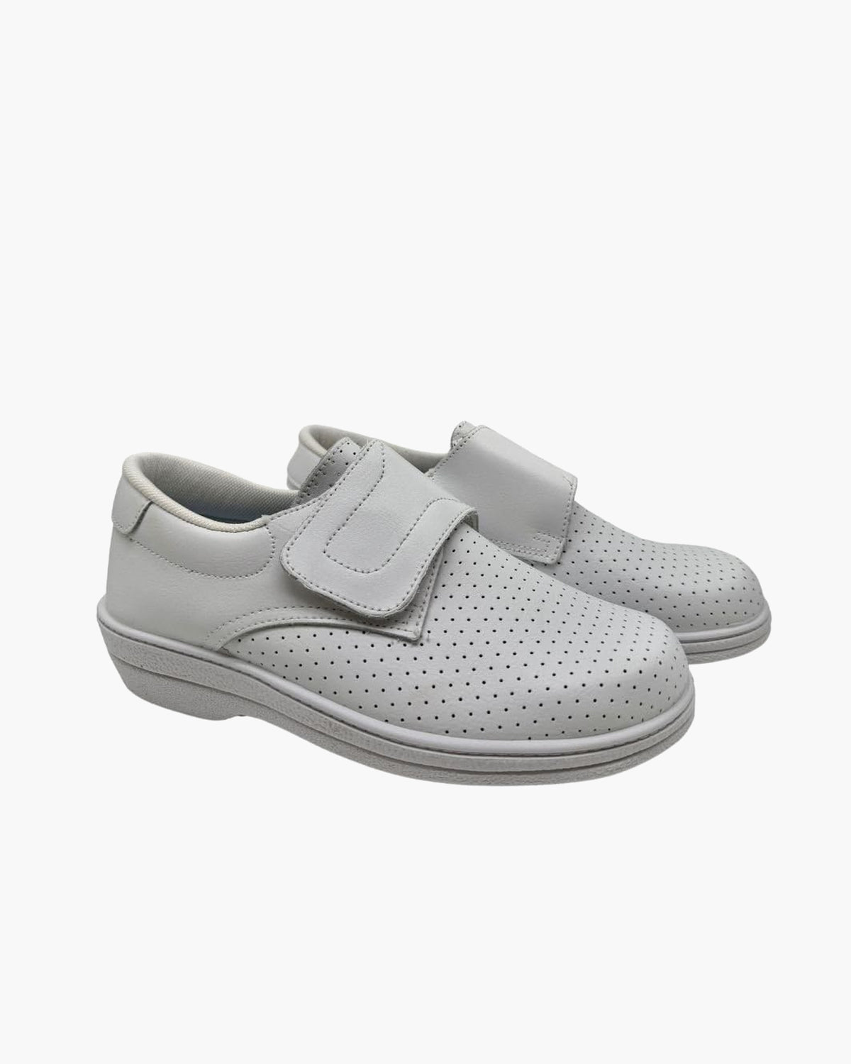 Zuecos Sanitarios para Mujer - Zapatos Hechos a Mano en España - Blanco