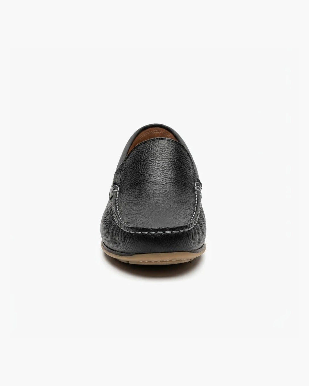 Mocasines de Cuero Azul Marino para Hombre de Verano - Negro