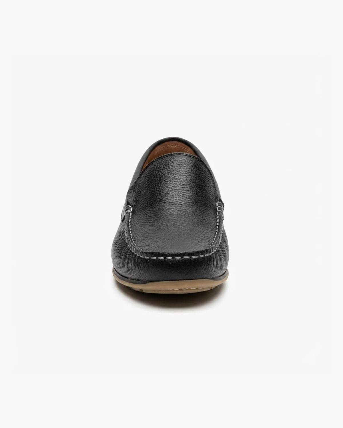 Mocasines de Cuero Azul Marino para Hombre de Verano - Negro