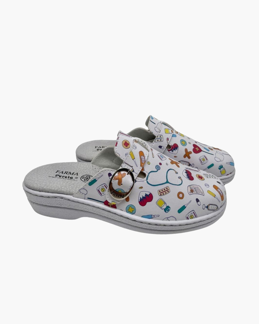 Zuecos Sanitarios para Mujer - Zapatos Hechos a Mano en España - Blanco