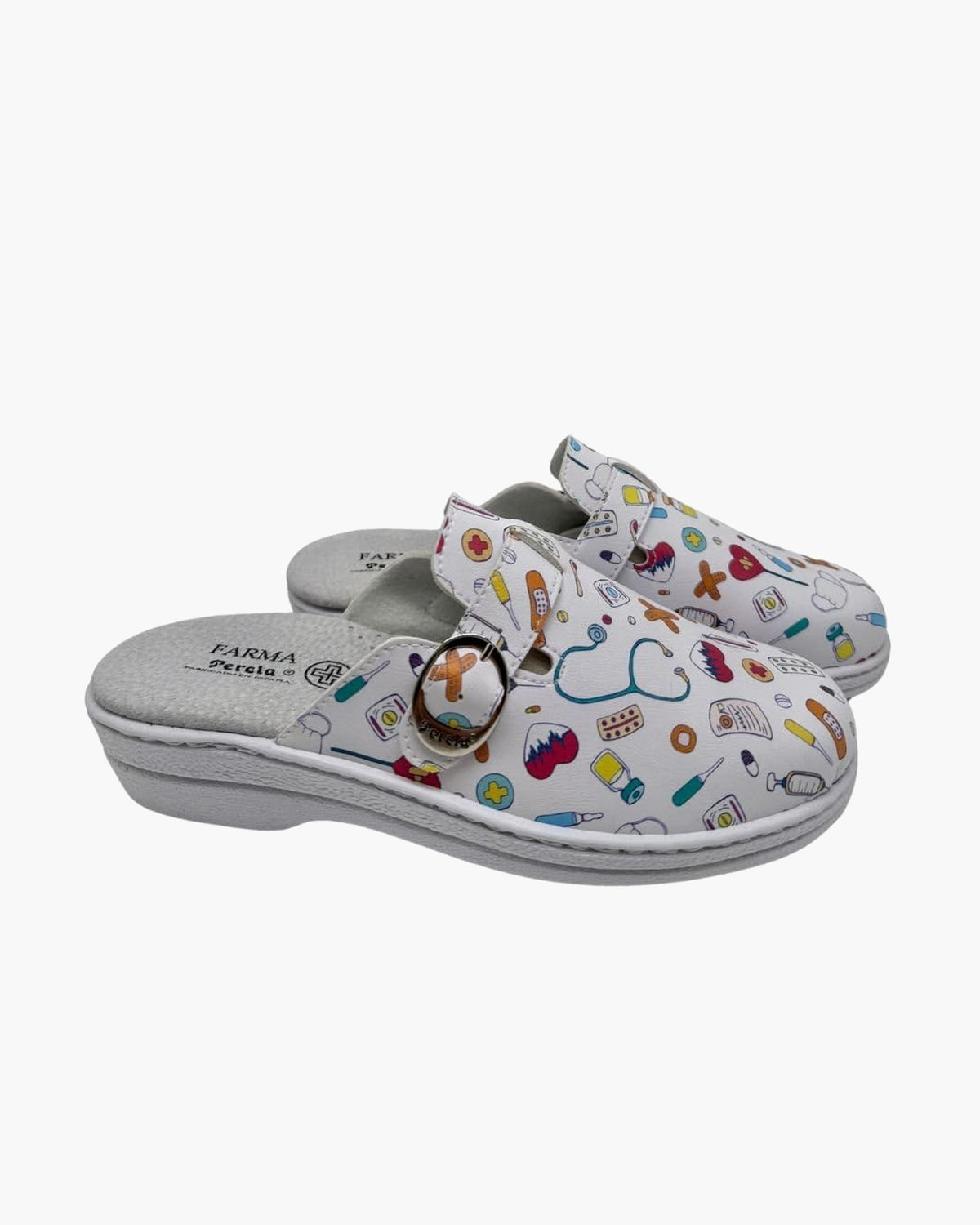 Zuecos Sanitarios para Mujer - Zapatos Hechos a Mano en España - Blanco