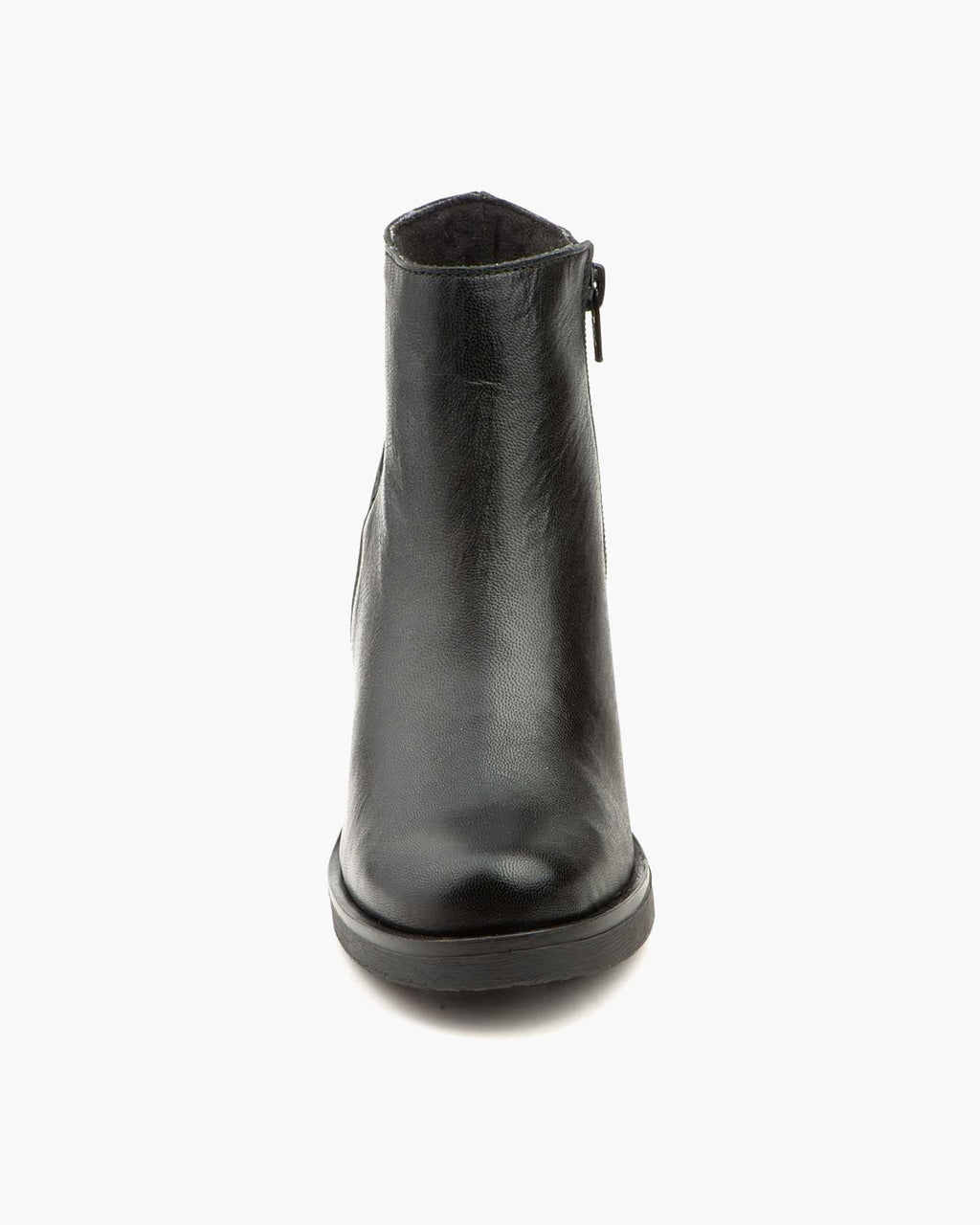 Botines mujer de piel con tacón o plataforma Botín cómodo de invierno y otoño Calzado artesanal de España tipo cuña o camperos en ante y cuero Elegantes e informales - Negro