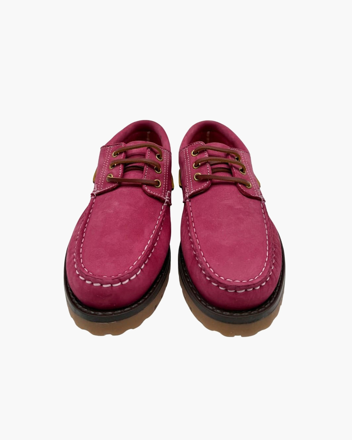 Mocasines para Mujer de Piel cómodos Zapatos clásicos de Vestir y Casual Zapatillas 24 Horas señora Calzado de Verano e Invierno Tipo Penny en Gamuza - Fuxia