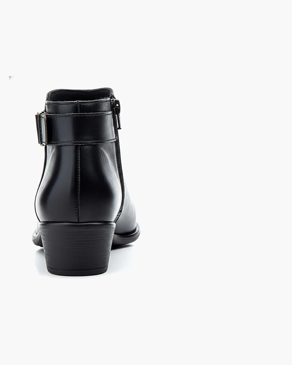 Botines mujer de piel con tacón o plataforma Botín cómodo de invierno y otoño Calzado artesanal de España tipo cuña o camperos en ante y cuero Elegantes e informales - Negro