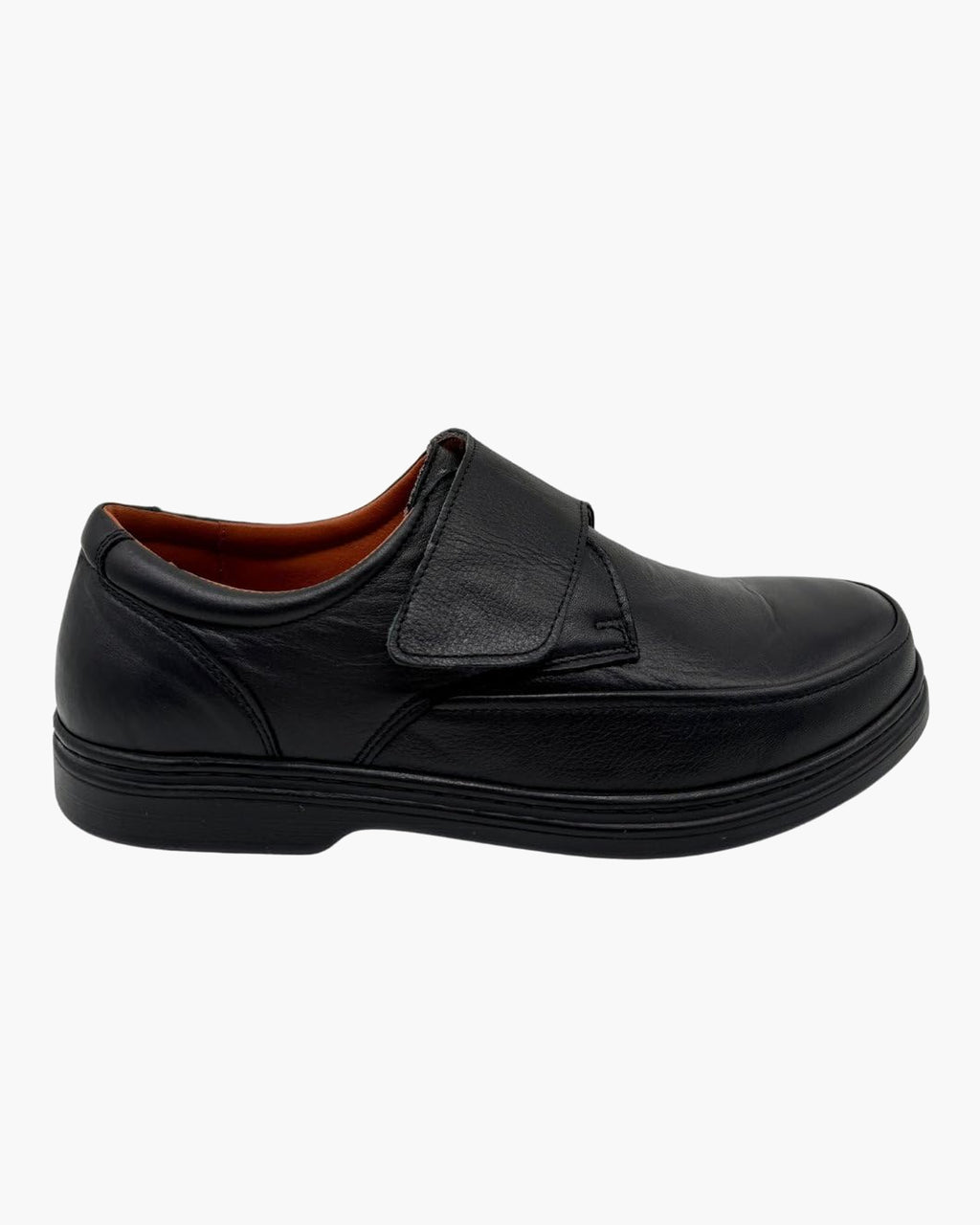 Zapatos con tira adherente - Calzado Hecho a Mano en España - Negro
