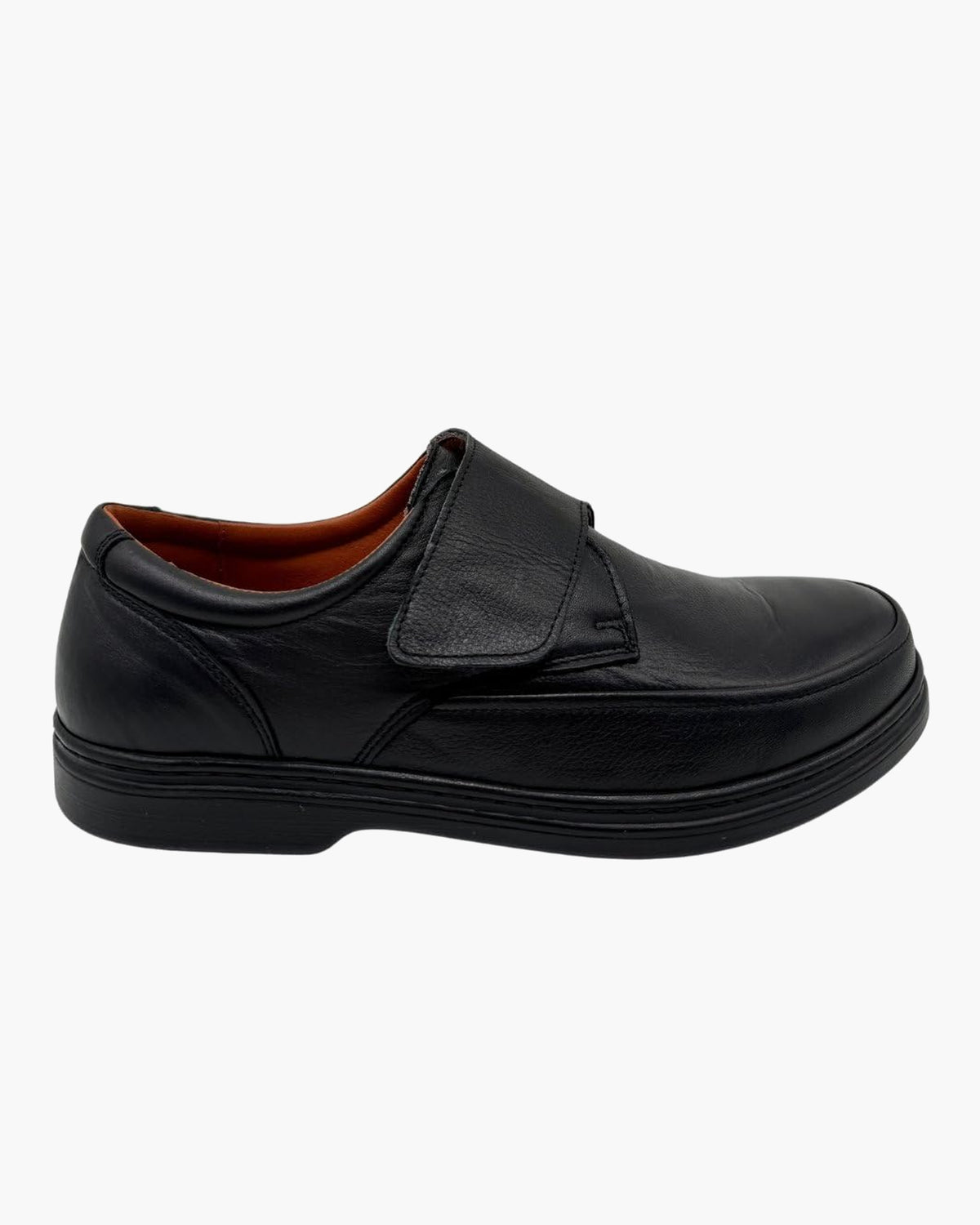 Zapatos con tira adherente - Calzado Hecho a Mano en España - Negro