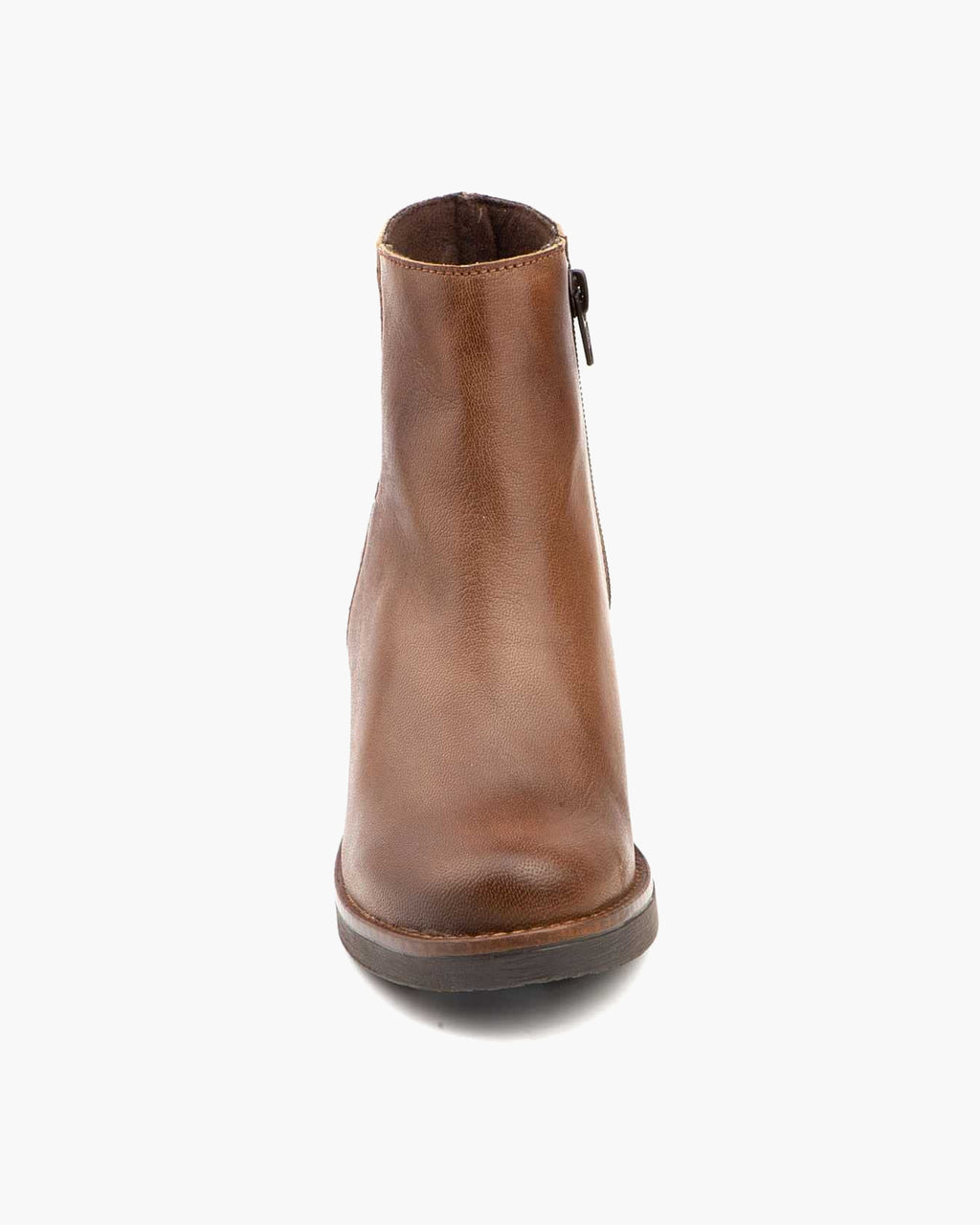 Botines mujer de piel con tacón o plataforma Botín cómodo de invierno y otoño Calzado artesanal de España tipo cuña o camperos en ante y cuero Elegantes e informales - Marrón