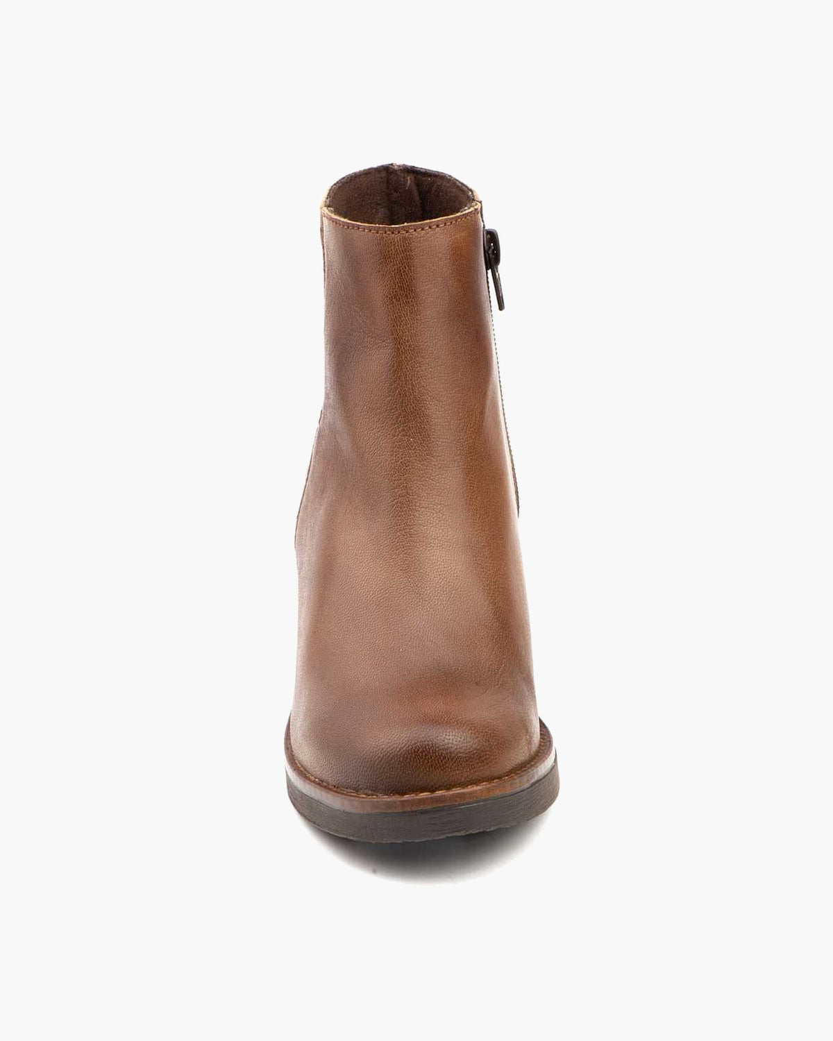 Botines mujer de piel con tacón o plataforma Botín cómodo de invierno y otoño Calzado artesanal de España tipo cuña o camperos en ante y cuero Elegantes e informales - Marrón