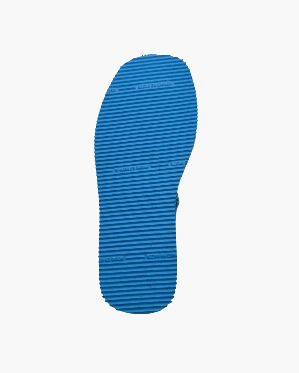 Zapatillas de casa para mujer de pelo con suela de goma - Azul