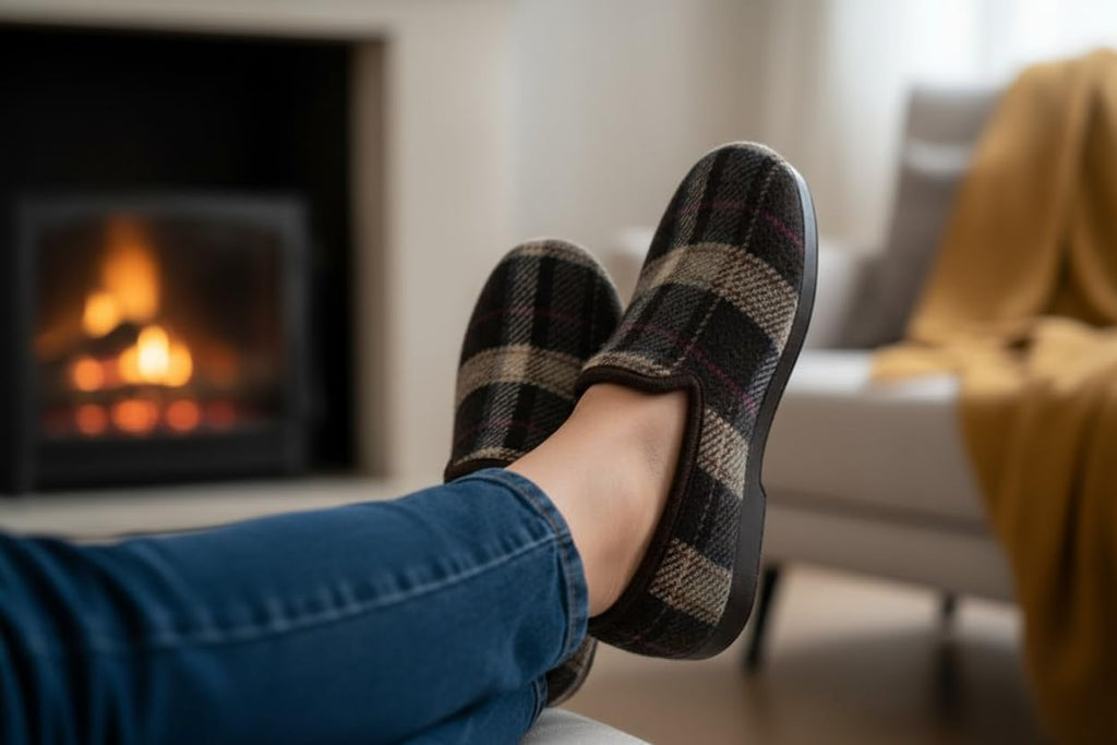 Zapatillas de Estar por Casa Hombre - Zapato de Invierno Hecho en España - Marrón