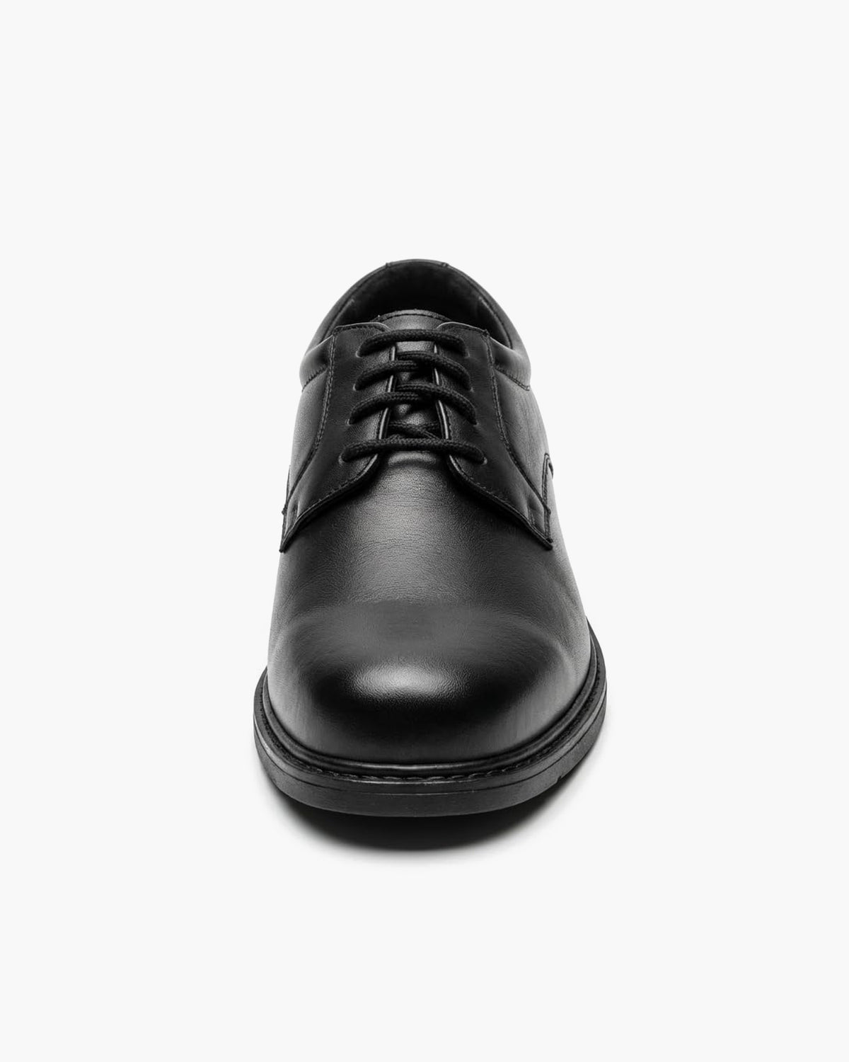 Zapatos de vestir de cuero negros para hombre con cordones Derby - Negro