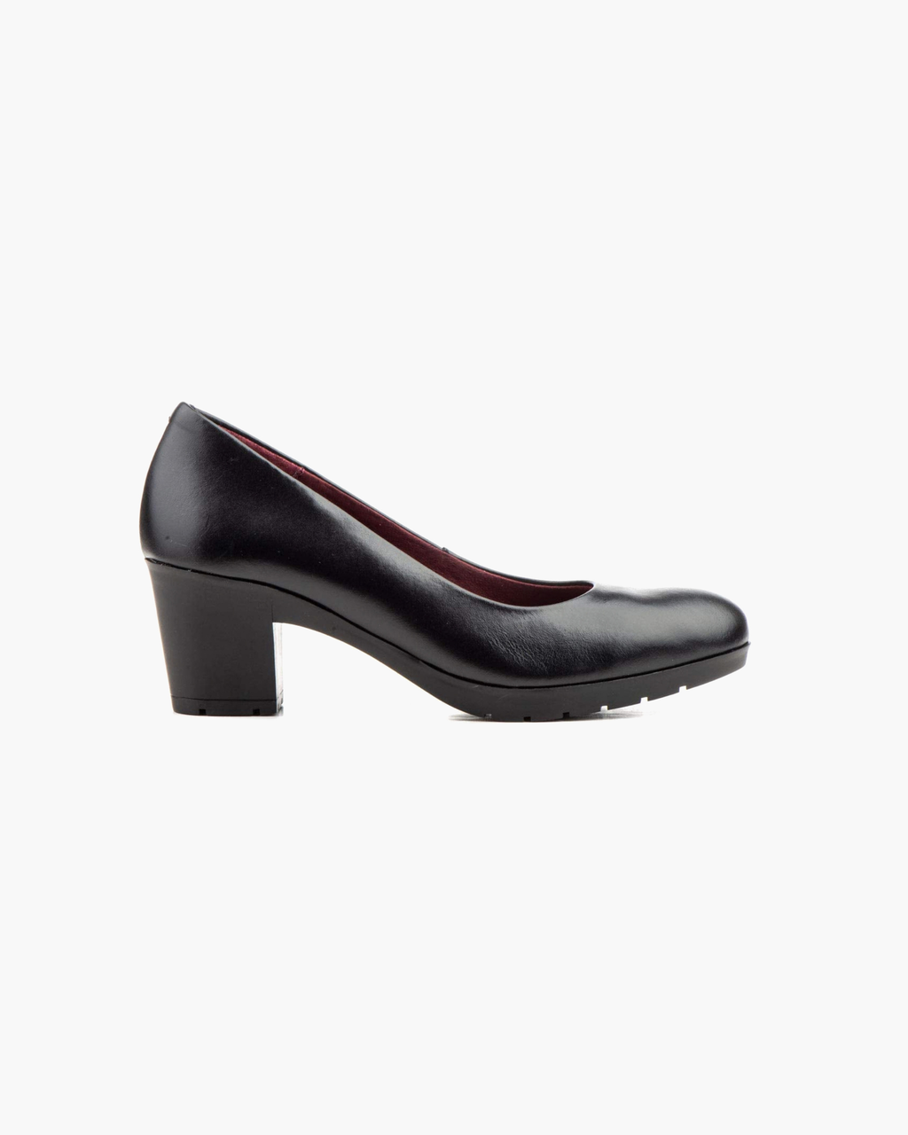 Zapatos de Salón para Mujer de Piel con Plataforma – Negro