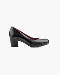 Zapatos de Salón para Mujer de Piel con Plataforma – Negro