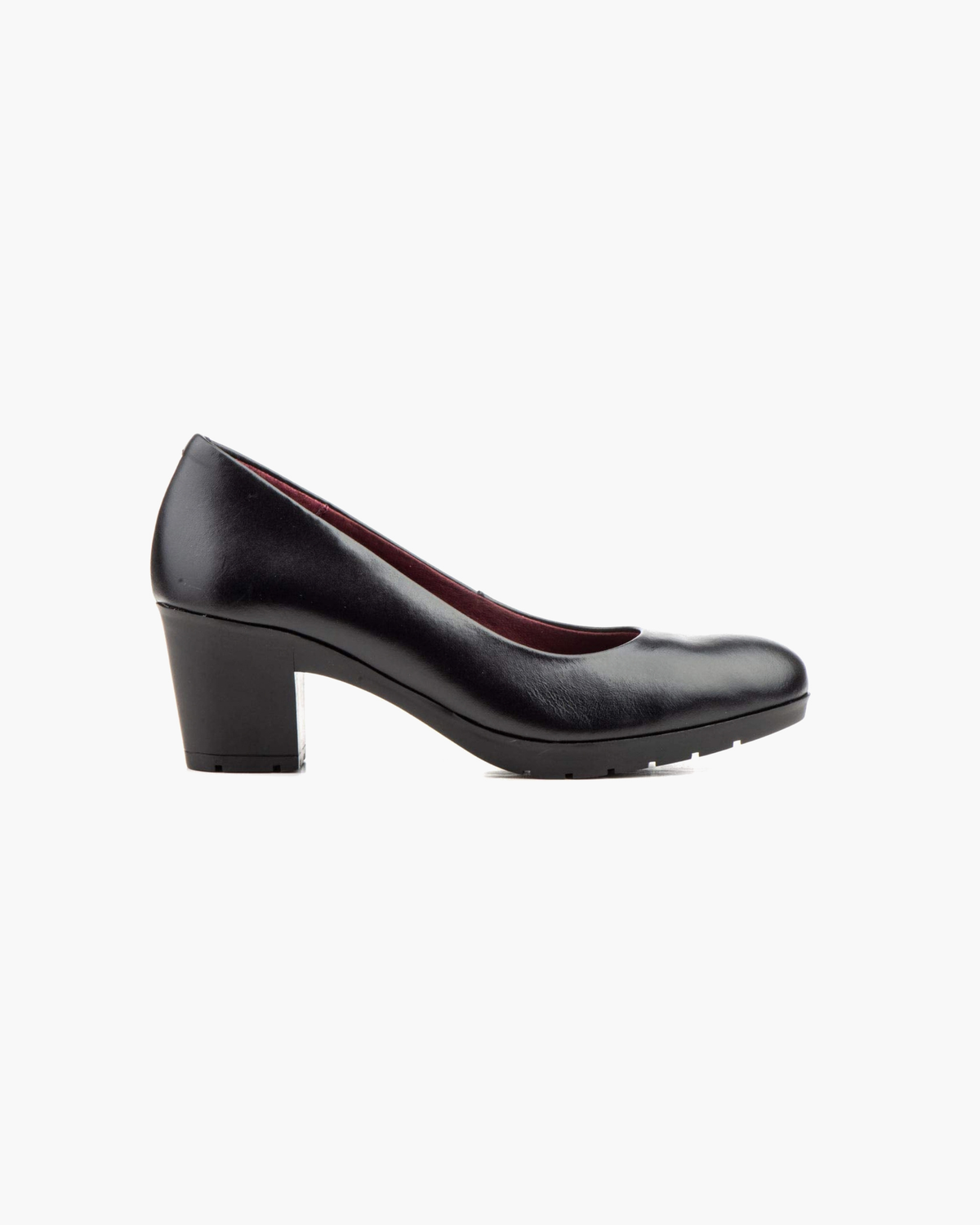 Zapatos de Salón para Mujer de Piel con Plataforma – Negro