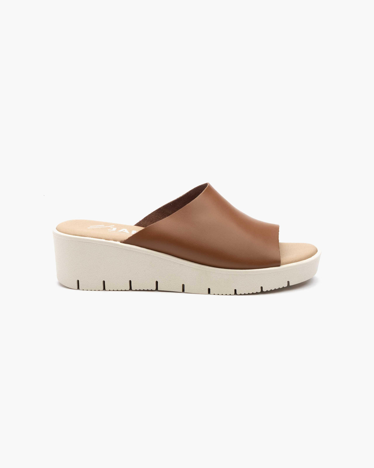 Sandalia Cuña Mujer | Zapatos Verano Cómodos con Plataforma Antideslizante - Cuero