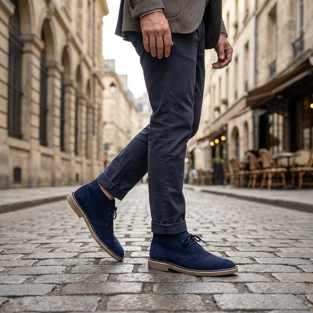 NOESLOMISMO BY DILEMA Botas pisamierdas marrones para mujer con cordones - Azul Marino