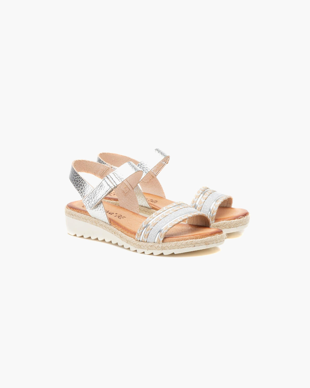 NOESLOMISMO BY DILEMA Sandalias para Mujer | Zapatos Cómodos - Plata
