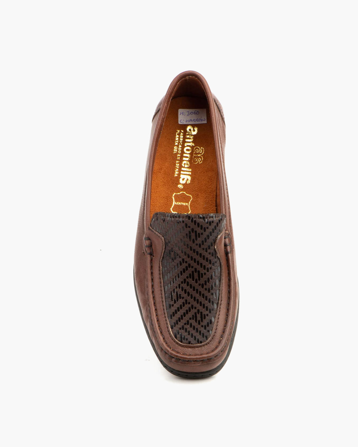 Mocasines para Mujer de Piel cómodos Zapatos clásicos de Vestir y Casual Zapatillas 24 Horas señora Calzado de Verano e Invierno Tipo Penny en Gamuza - Marron